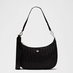 Lululemon City Essentials Small Shoulder Bag 3L Monogram Jacquard Black-NWT